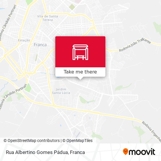 Rua Albertino Gomes Pádua map