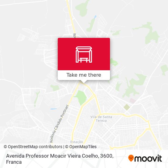 Mapa Avenida Professor Moacir Vieira Coelho, 3600