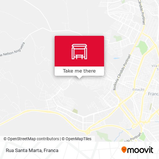 Mapa Rua Santa Marta