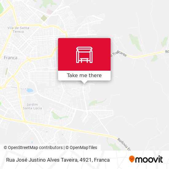 Mapa Rua José Justino Alves Taveira, 4921