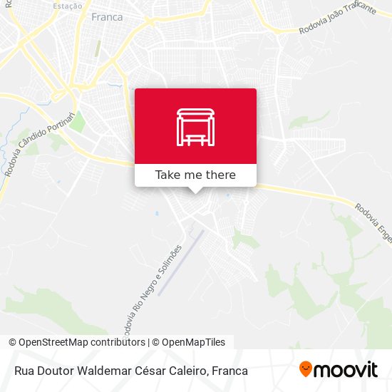 Mapa Rua Doutor Waldemar César Caleiro