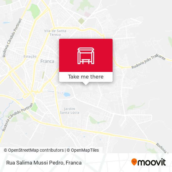 Mapa Rua Salima Mussi Pedro