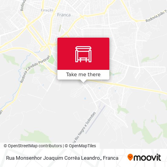 Rua Monsenhor Joaquim Corrêa Leandro, map
