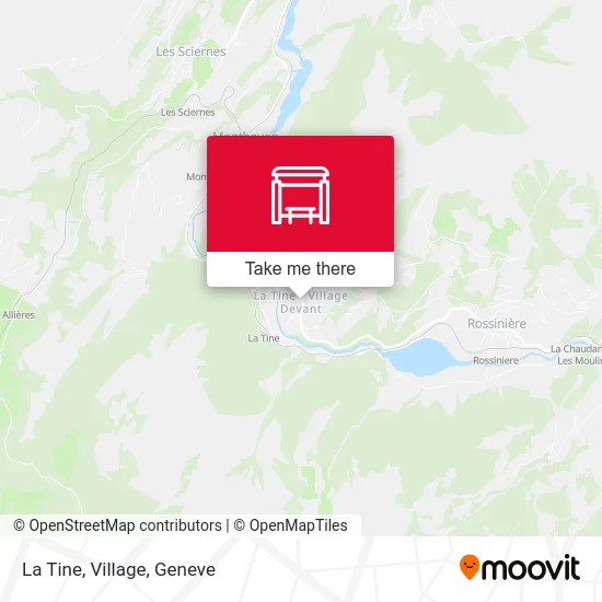 La Tine, Village map