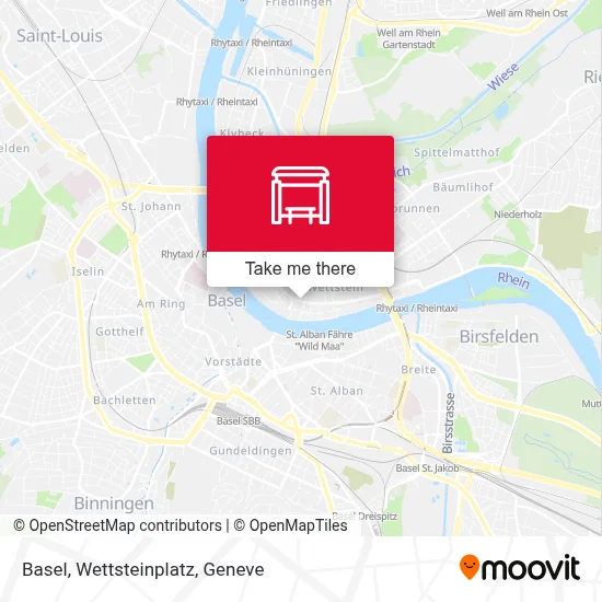 Basel, Wettsteinplatz map