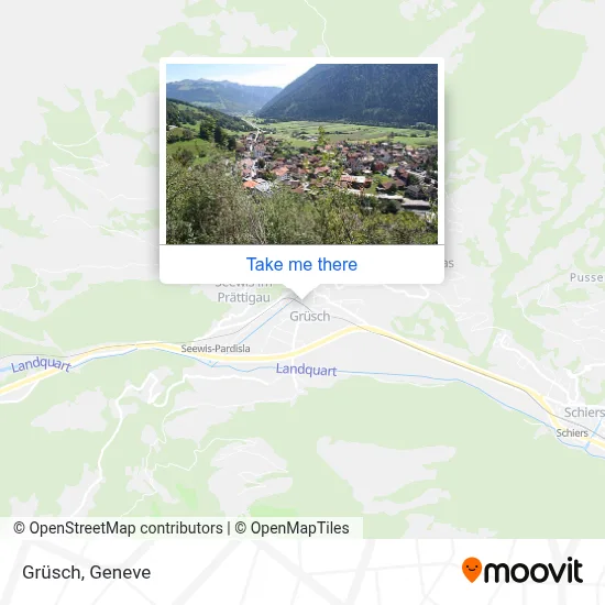 Grüsch map