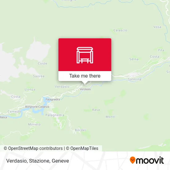 Verdasio, Stazione map