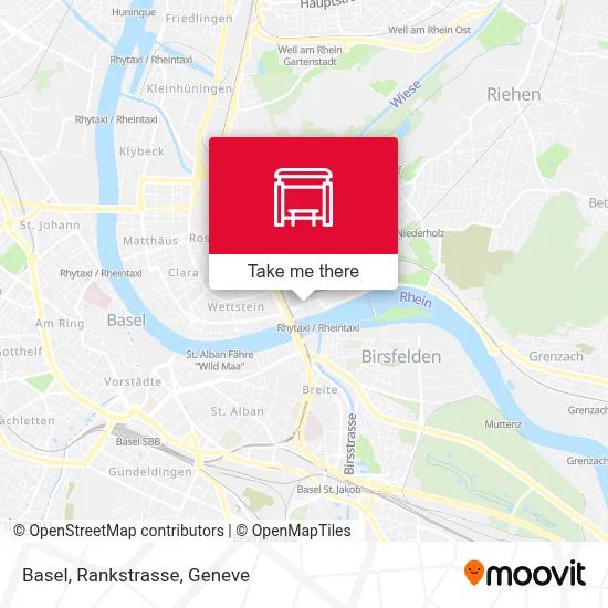 Basel, Rankstrasse map