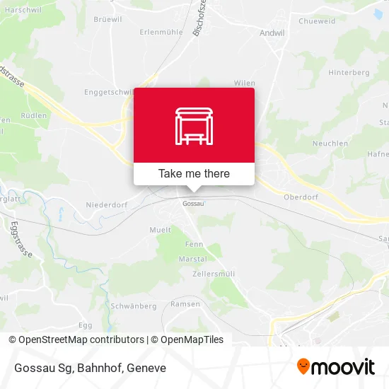 Gossau Sg, Bahnhof plan