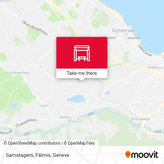 Samstagern, Fälmis map