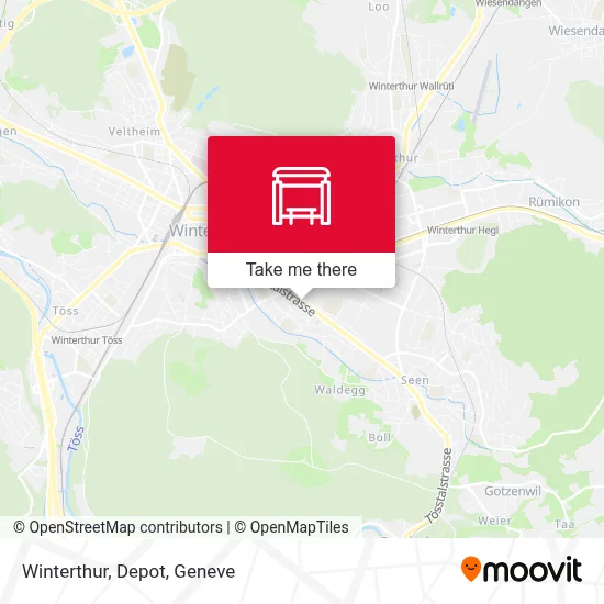 Winterthur, Depot map