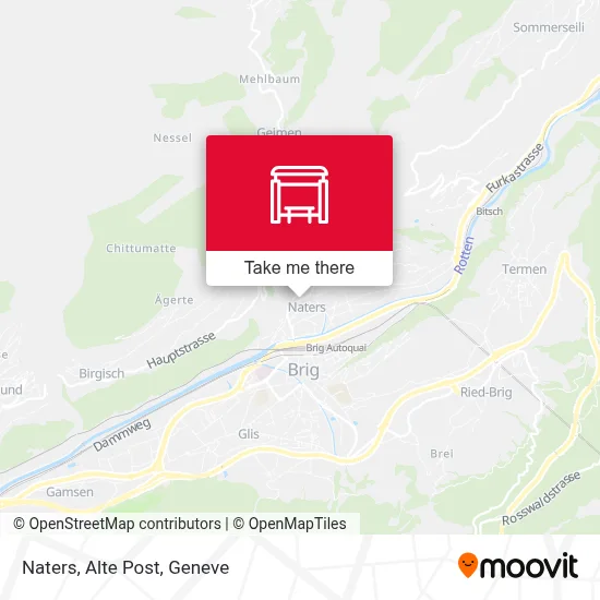 Naters, Alte Post map