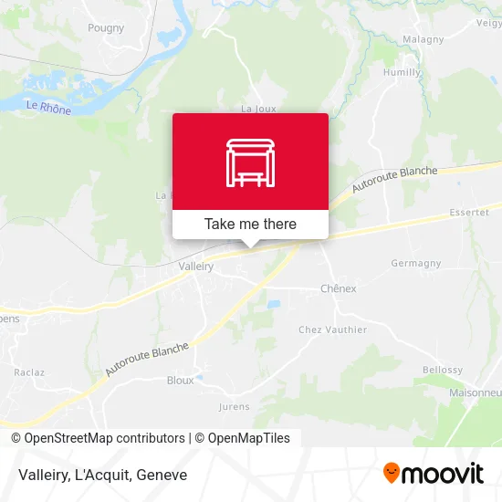 Valleiry, L'Acquit map