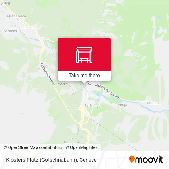 Klosters Platz (Gotschnabahn) map