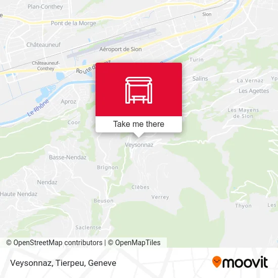 Veysonnaz, Tierpeu map