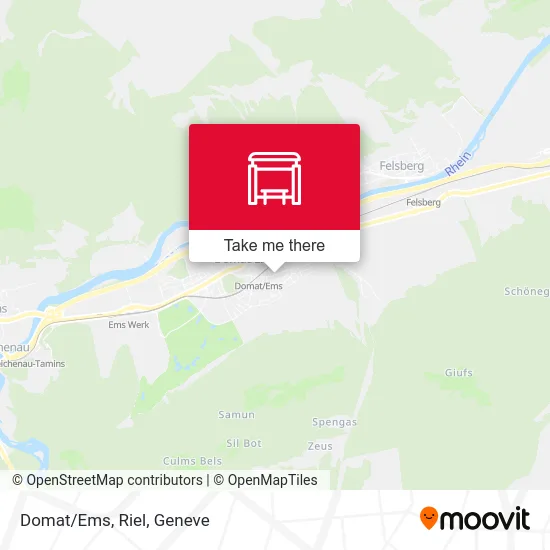 Domat/Ems, Riel map