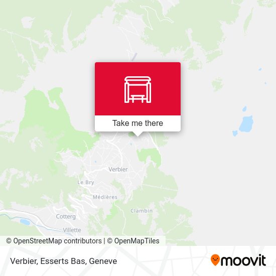 Verbier, Esserts Bas map