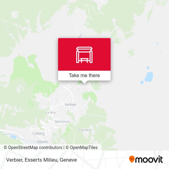 Verbier, Esserts Milieu map