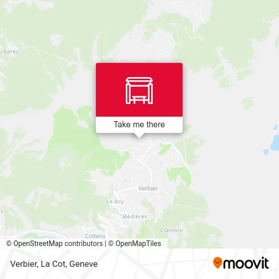 Verbier, La Cot map