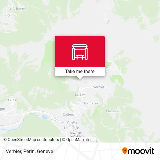 Verbier, Périn map