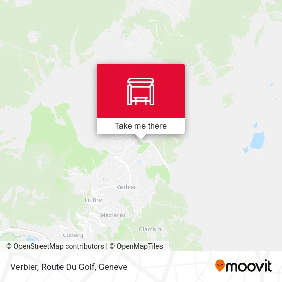 Verbier, Route Du Golf map
