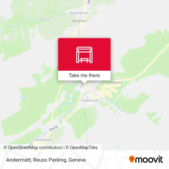 Andermatt, Reuss Parking map