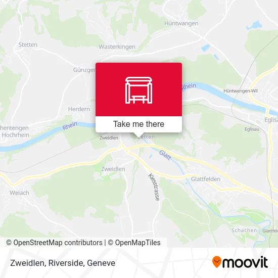 Zweidlen, Riverside map
