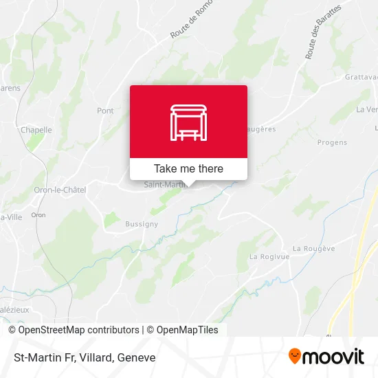 St-Martin Fr, Villard map