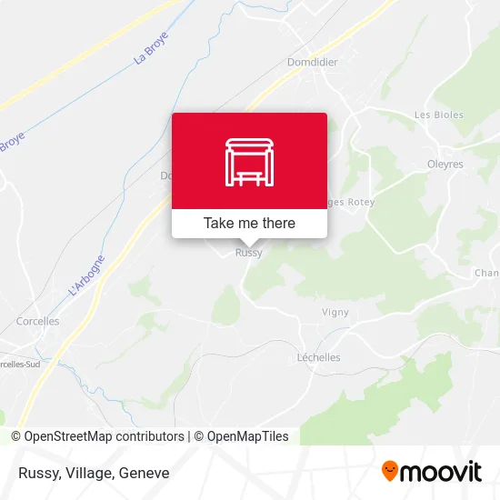 Russy, Village map