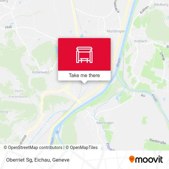 Oberriet Sg, Eichau map