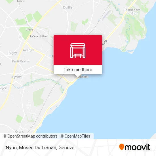 Nyon, Musée Du Léman map