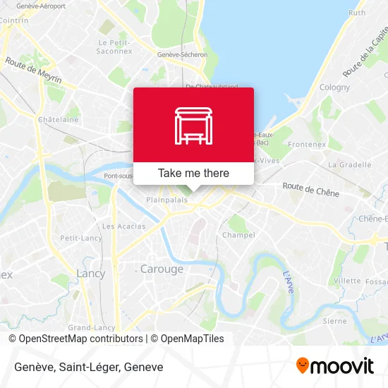 Genève, Saint-Léger map