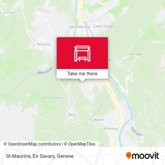 St-Maurice, En Savary map