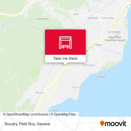 Boudry, Petit Ruz map