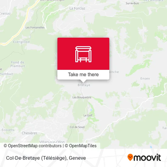 Col-De-Bretaye (Télésiège) map