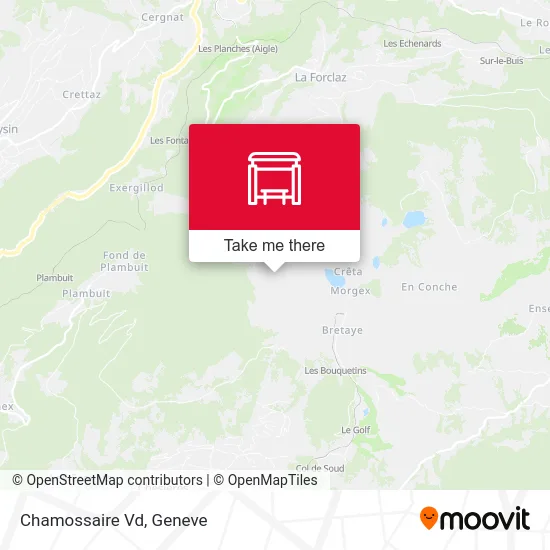 Chamossaire Vd map