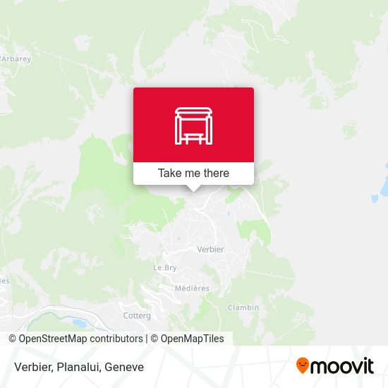 Verbier, Planalui map