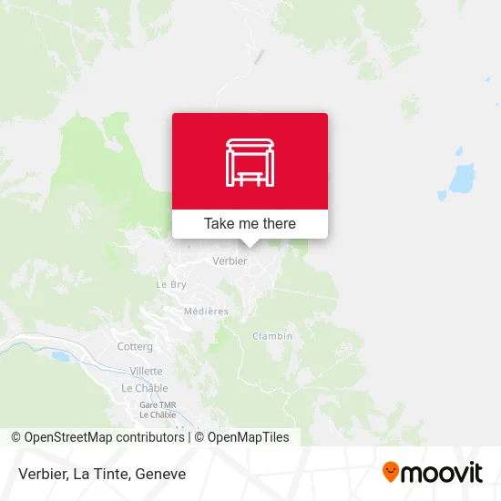 Verbier, La Tinte map