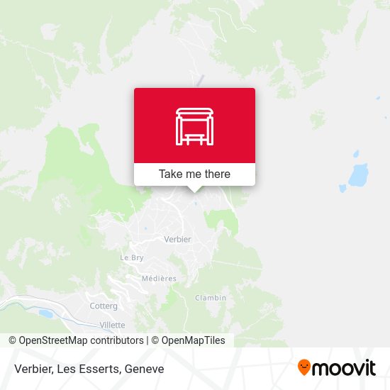 Verbier, Les Esserts map