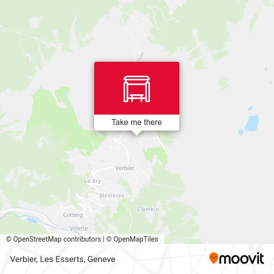 Verbier, Les Esserts plan