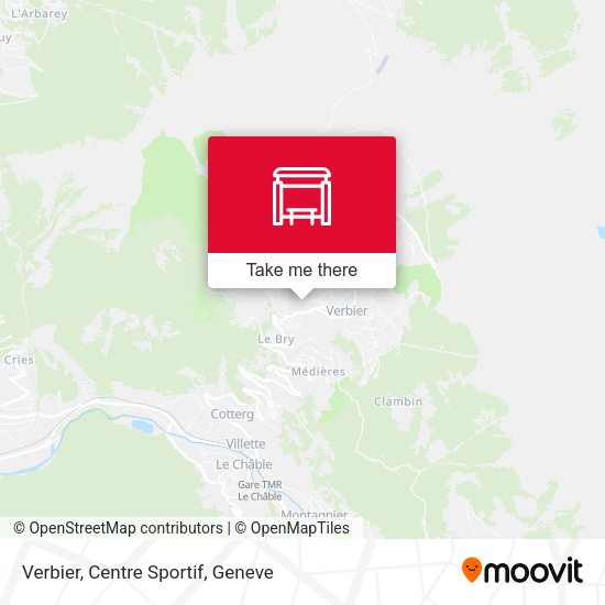 Verbier, Centre Sportif map