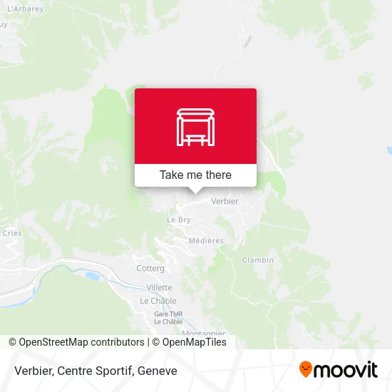 Verbier, Centre Sportif map