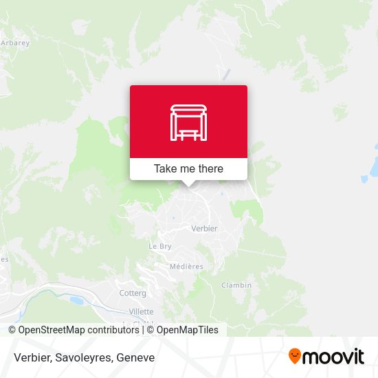 Verbier, Savoleyres map