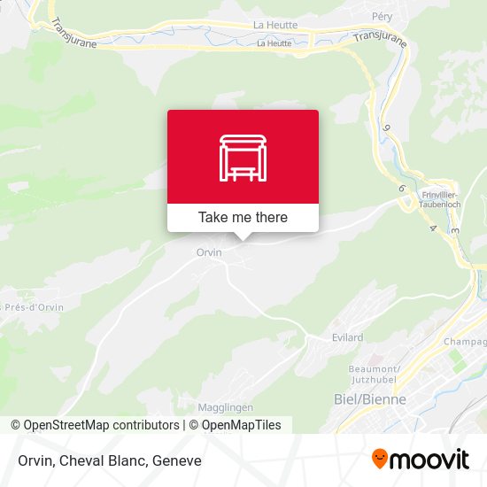 Orvin, Cheval Blanc map