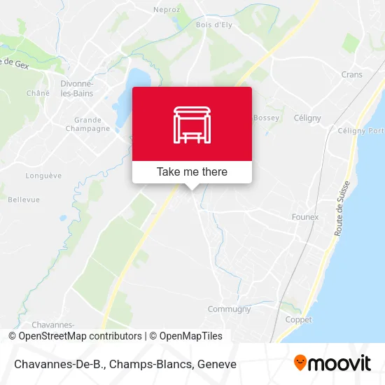 Chavannes-De-B., Champs-Blancs map