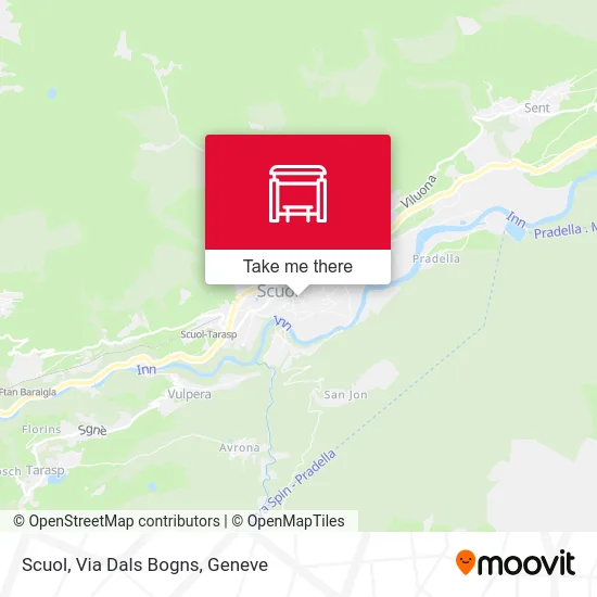 Scuol, Via Dals Bogns map