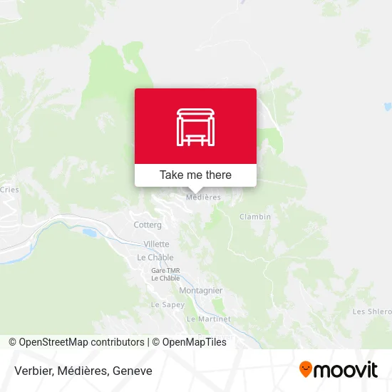 Verbier, Médières plan