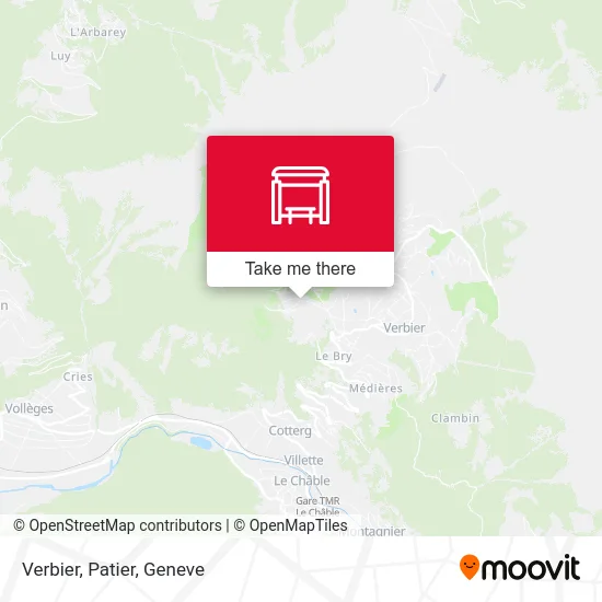 Verbier, Patier map