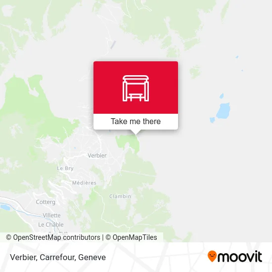Verbier, Carrefour map