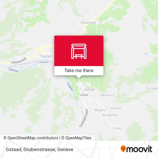 Gstaad, Grubenstrasse map